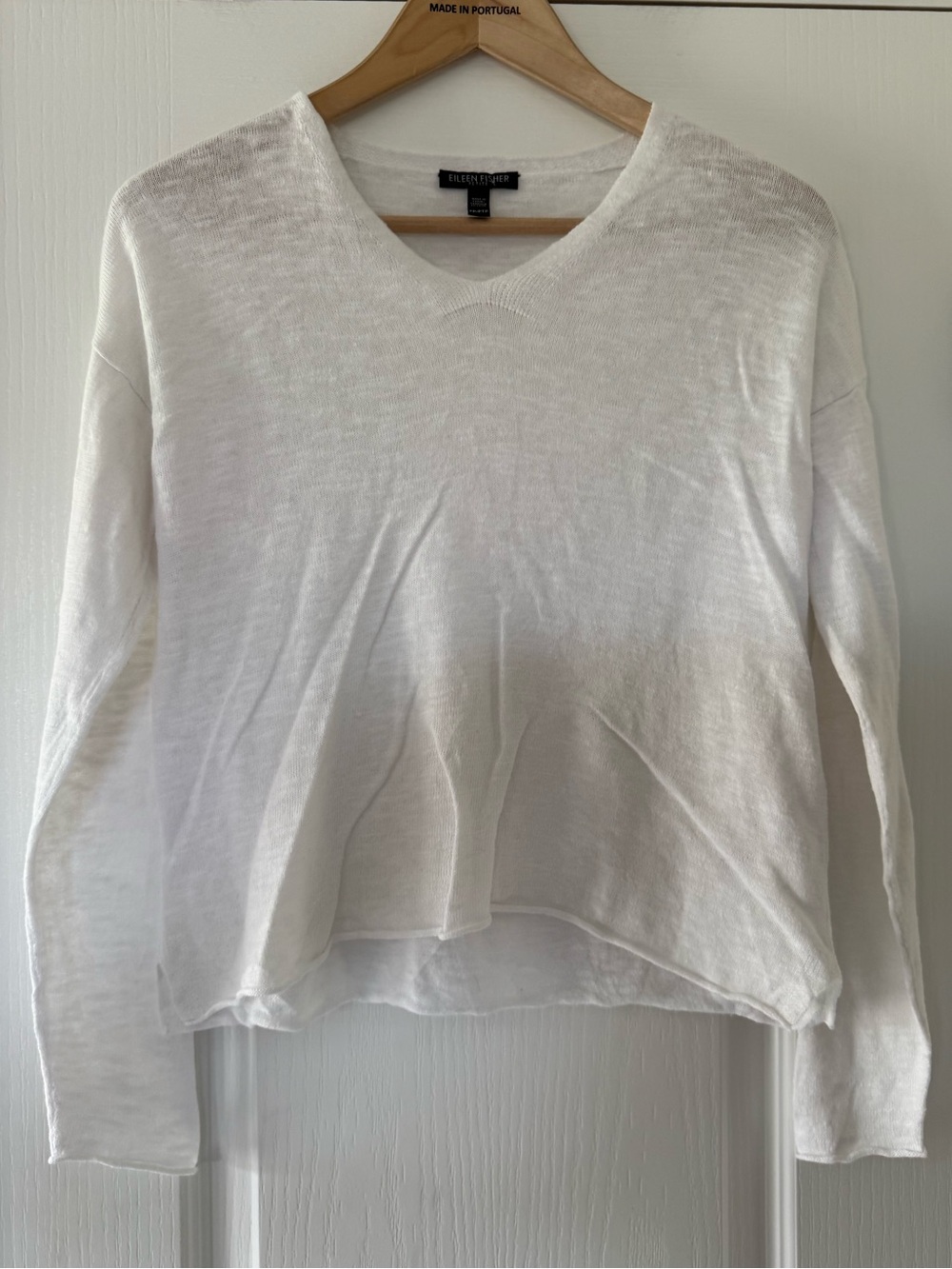 Eileen Fisher Organic Linen & Organic Cotton Blend Tee